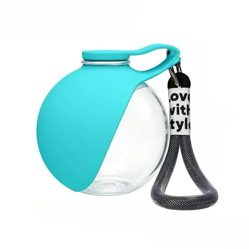 Botella de Agua Portátil para Perros con Tazón Dispensador — Libre de Fugas